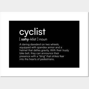 Cyclist definition Posters and Art